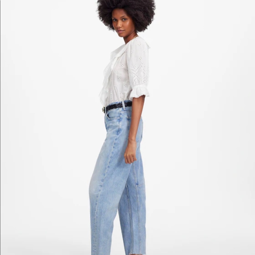 Madewell The Darted Barrel-Leg Jean